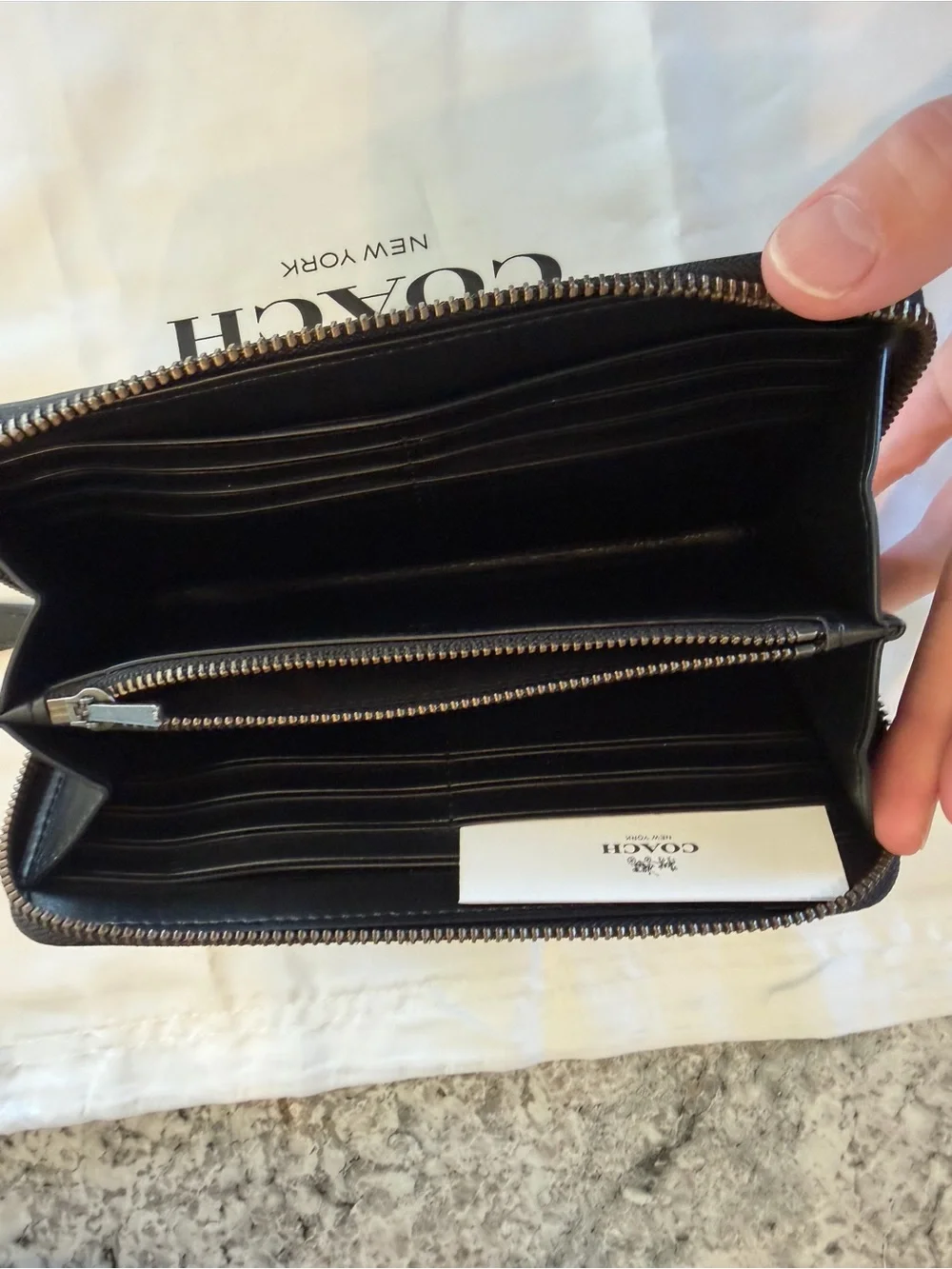 Coach RARE NWOT Coach 1941 Rexy Metal Embroidery Accordion Zip Wallet 58485